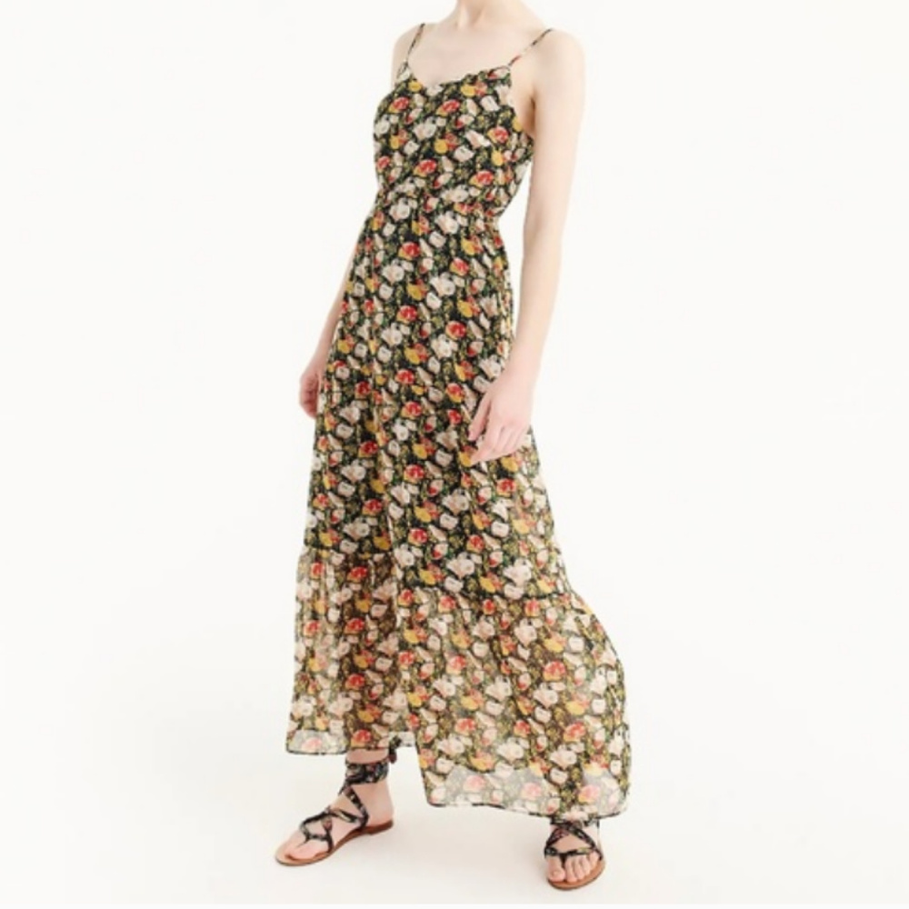 NWT J.Crew Mercantile Tiered Maxi Dress Size 2